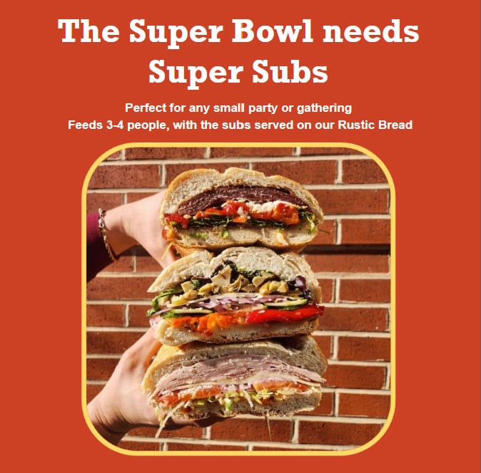 DiPasquale's Super Bowl Subs Banner